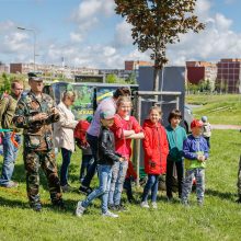 Virš Klaipėdos plevėsavo vaikų rankomis gaminti aitvarai