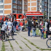 Virš Klaipėdos plevėsavo vaikų rankomis gaminti aitvarai