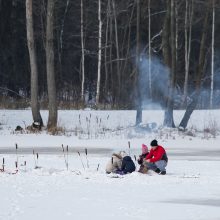 Savaitgalį klaipėdiečiai pasinėrė į žiemos pramogas