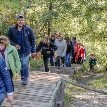 Saulėtą Nidą užplūdo žygio entuziastai