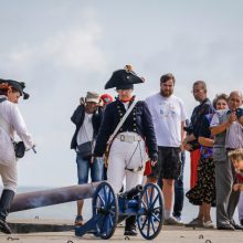 Pajūryje griaudėjo napoleonmečio ginklų šūviai