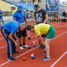 Žmonės su negalia Klaipėdoje mėgavosi galimybe drauge sportuoti