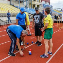 Žmonės su negalia Klaipėdoje mėgavosi galimybe drauge sportuoti