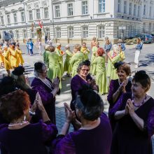 Prie „Žvejo“ paminklo sukosi šokėjai