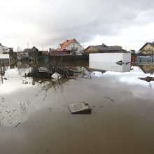 Purmaliuose vanduo tuoj sieks namų stogus