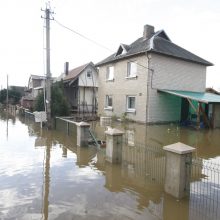 Purmaliuose vanduo tuoj sieks namų stogus