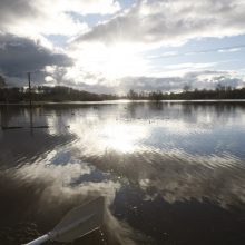 Purmaliuose vanduo tuoj sieks namų stogus