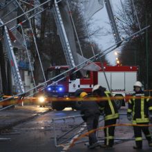 Ant klaipėdiečių galvų – pastolių kruša