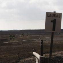 Degantį durpyną gesinantys ugniagesiai: darbo bus mažiausiai kelioms paroms