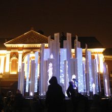 Klaipėdos šviesų festivalio finišas: eilės Lietuvai ir lazerių šou