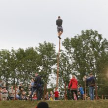 Joninių naktį išsiskleidė ugnies papartis