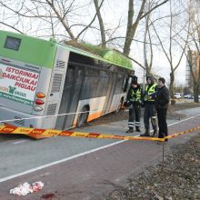 Kraupi avarija Klaipėdoje: autobusas rėžėsi į medį, sužeisti keleiviai