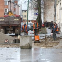 Puodžių gatvės remontas atidėtas