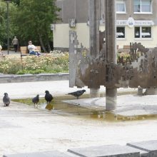 Klaipėdos fontanų čiurlenimą sutrikdė gedimai