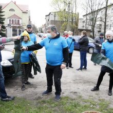 Klaipėdos talkininkų pavasario lietus neišgąsdino