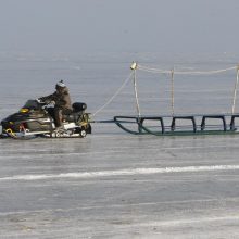 Žūklės malonumai – ant Kuršių marių ledo