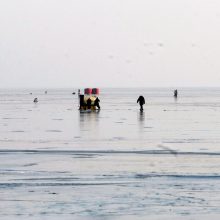 Žūklės malonumai – ant Kuršių marių ledo