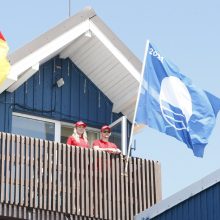 Dviejuose Klaipėdos paplūdimiuose – mėlynosios vėliavos
