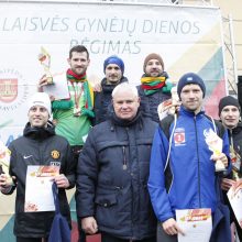 Laisvės gynėjų dienos bėgimo varžybose triumfavo A. Jakubynas ir U. Žvinklytė