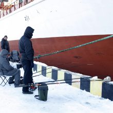 Stintų žvejyba uostamiestyje – „ant bangos“