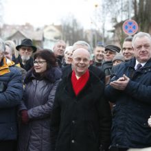 Palanga pasipuošė nauju paminklu ir Signatarų alėja