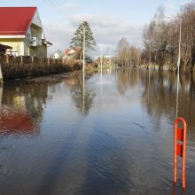 Purmaliuose vanduo tuoj sieks namų stogus