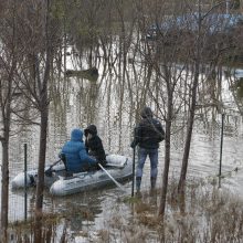 Purmaliuose vanduo tuoj sieks namų stogus