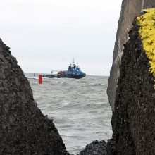 Bangolaužį Šiauriniame mole papuošė trispalve