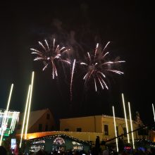 Uostamiestyje sužibo unikali Kalėdų eglutė