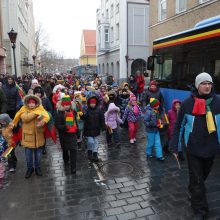 Klaipėdiečiai nepabūgo žvarbos