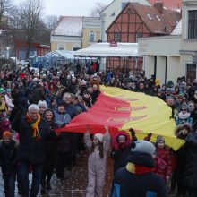 Klaipėdiečiai nepabūgo žvarbos