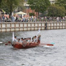 Dangės upėje – vikingų laivų drakonų lenktynės