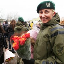 Klaipėdoje 400 karių išlydėta į atsargą