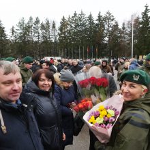 Klaipėdoje 400 karių išlydėta į atsargą