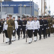 Uostamiestyje – įspūdinga kariškių šventė