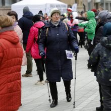 Kauniečiai išbandė ėjimo trasą „Diabetas mano širdyje“ 