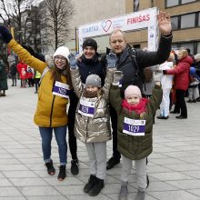 Kauniečiai išbandė ėjimo trasą „Diabetas mano širdyje“ 