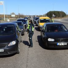 Į Kauną per pirmąją ribojimo parą neįvažiavo beveik 3,5 tūkst. automobilių