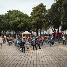 Istorinės Prezidentūros kiemelyje pražydo „Kultūrų sodas“