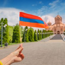 V. Putinas: problemų dėl Rusijos ryšių su Armėnija nėra