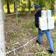 Miške pasieniečiai su įkalčiais sučiupo savo nuolatinį „klientą“ 