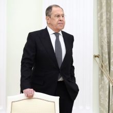 Rusijos užsienio reikalų ministras dalyvaus JT Saugumo Tarybos posėdyje Niujorke
