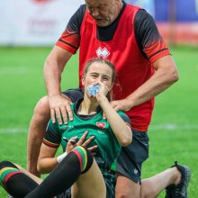 Lietuvos regbininkėms iki Europos jaunimo čempionato „Trophy“ diviziono medalių pritrūko žingsnio