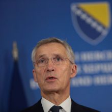 NATO vadovas parėmė Bosnijos ir Hercegovinos teritorinį vientisumą, pasmerkė Rusijos įtaką
