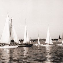 Vertybė: tarpukario Lietuvos buriuotojų jachtos Klaipėdoje apie 1936 m.
