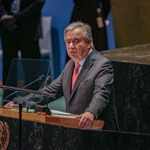 JT vadovas A. Guterresas: pasaulis juda link chaoso