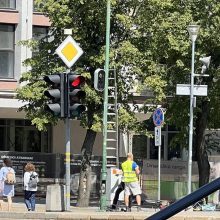 Ką matuoklis fiksuos Herkaus Manto, Danės ir Tiltų gatvių sankryžoje?