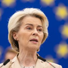 U. von der Leyen: apginkluokime Ukrainą pelnu iš Rusijos turto