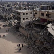 Prancūzijos, Jordanijos ir Egipto lyderiai ragina nutraukti ugnį Gazos Ruože