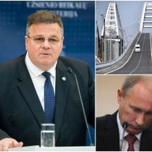 Po L. Linkevičiaus komentarų apie Kerčės tiltą – Kremliaus atsakas: dabar jie loja, bet vėliau verks